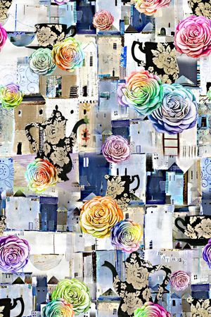 欧式印花华亿平台图片