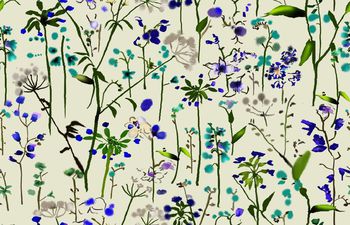 444388-男女通用田园风手绘花卉组合