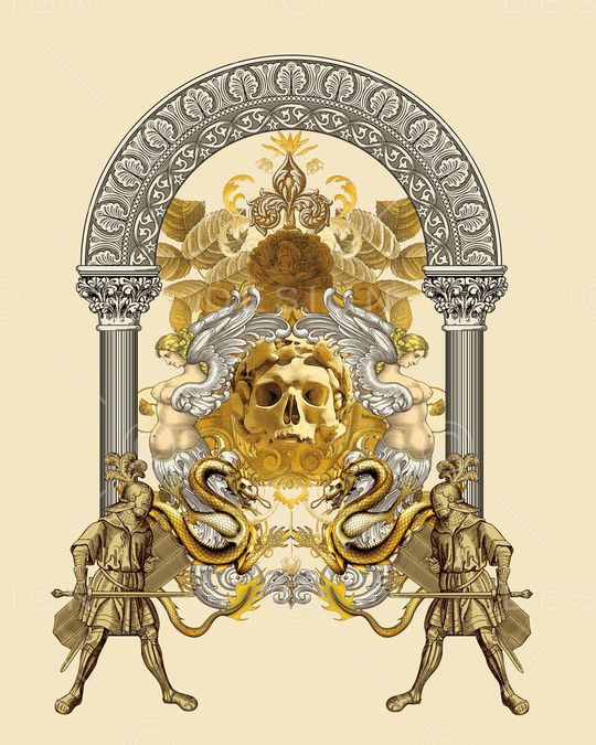 欧式罗马神话印花华亿平台图片