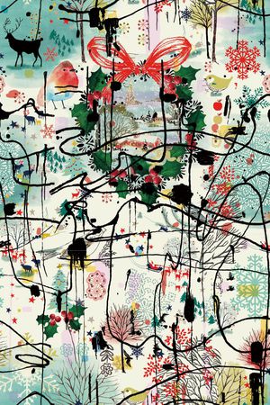 抽象印花华亿平台图片