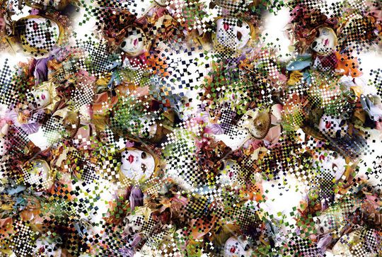 抽象印花华亿平台图片