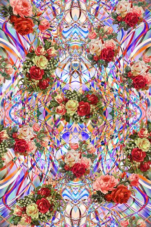 五彩印花华亿平台图片