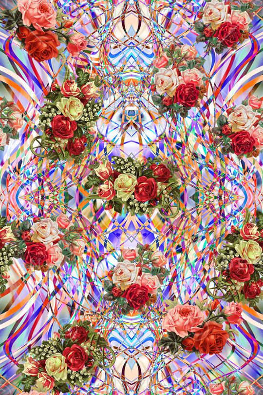 五彩印花华亿平台图片