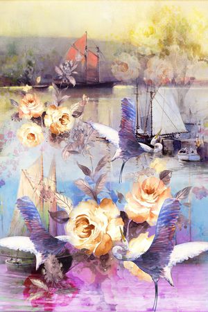 定位时尚印花华亿平台图片