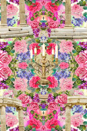 欧式宫廷风印花华亿平台图片