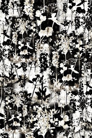 黑白印花华亿平台图片