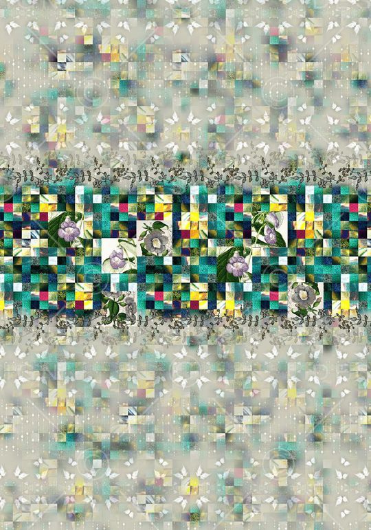 抽象印花华亿平台图片