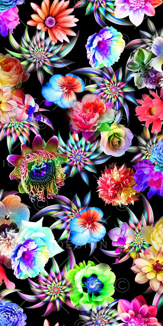 大气绚丽印花华亿平台图片