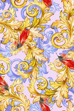 欧式风格印花华亿平台图片