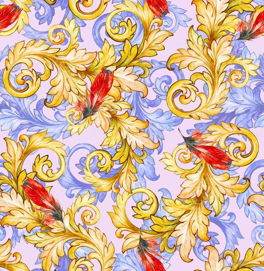 欧式风格印花华亿平台图片