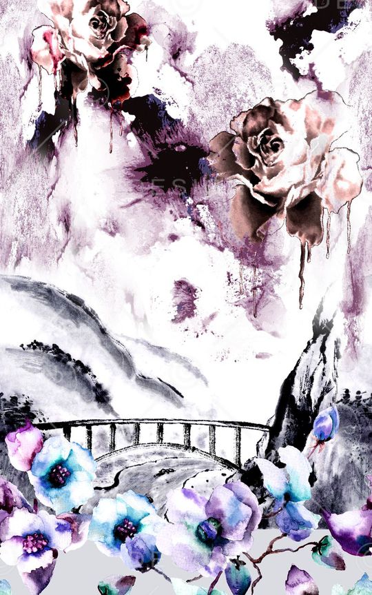 抽象印花华亿平台图片