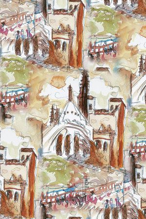 风景印花华亿平台图片