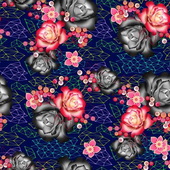 时尚春夏数码印花华亿平台图片