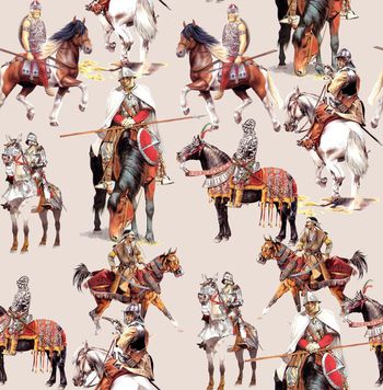 444871-流行时尚复古中世纪骑士男装卫衣T恤