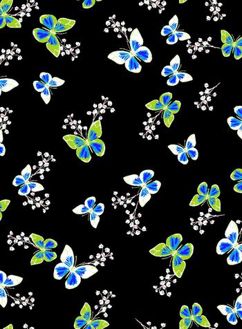 444894-时尚大牌蝴蝶花组合电脑分色手绘男女