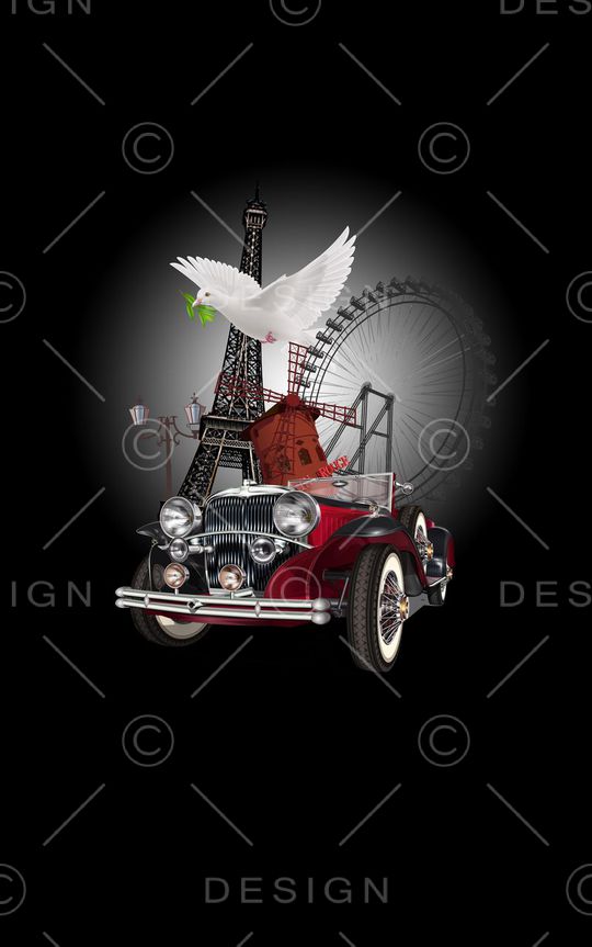 埃菲尔铁塔.印花华亿平台图片