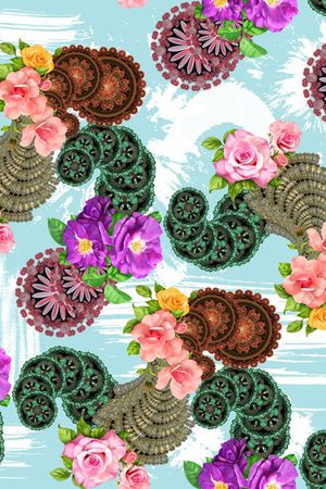 变形艺术印花华亿平台图片