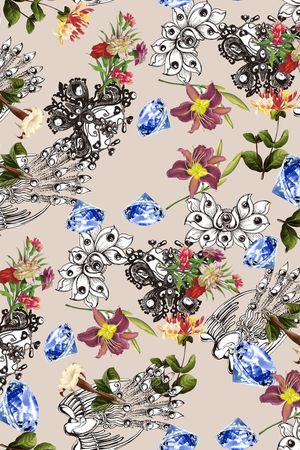 流行时尚印花华亿平台图片