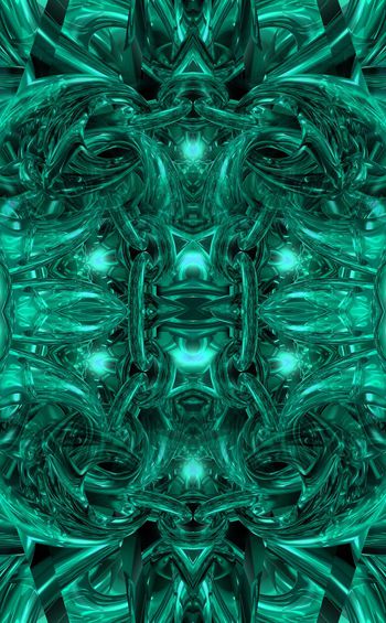 445126-金属3D立体空间前卫科技女装连衣裙