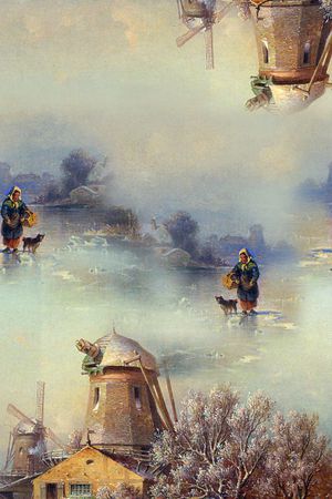 复古印花华亿平台图片