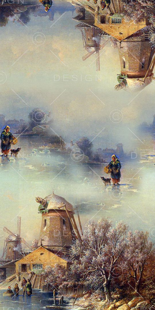 复古印花华亿平台图片