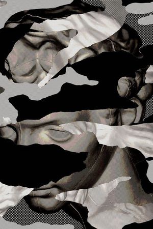 秋冬外套迷彩石膏复古色调印花华亿平台图片