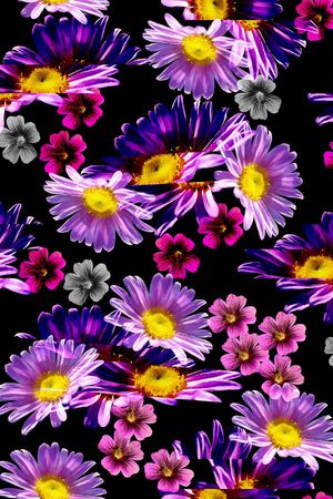 水彩花卉印花华亿平台图片