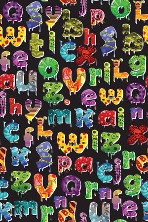 英文印花华亿平台图片