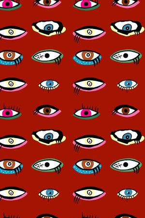 眼睛印花华亿平台图片