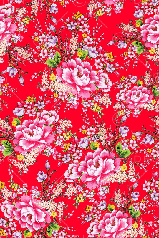 大花袄印花华亿平台图片