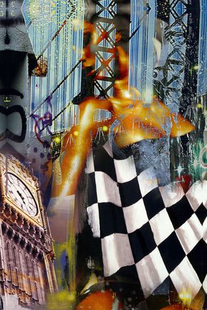 抽象印花华亿平台图片