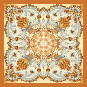 橘色印花华亿平台图片