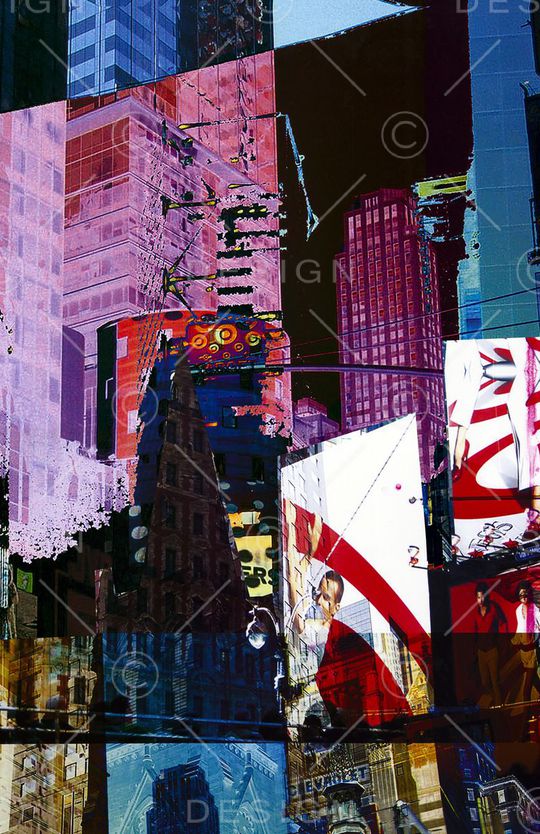 潮流抽象印花华亿平台图片