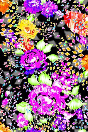 少女衣裙系列印花华亿平台图片