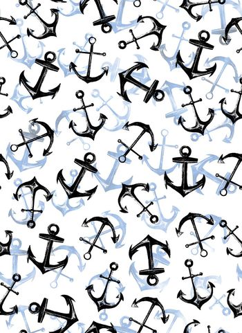 445699-简约清新风俗印花风尚印花海洋起锚女