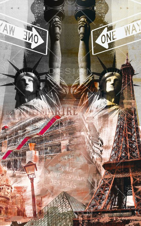 埃菲尔铁塔印花华亿平台图片