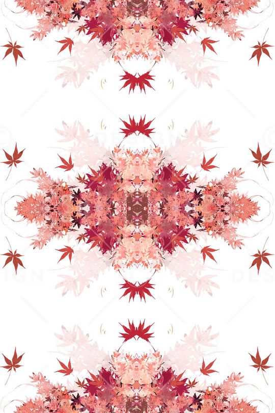 枫叶印花华亿平台图片