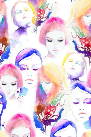 水彩印花华亿平台图片