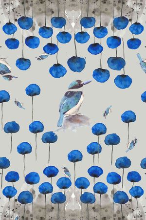 水彩印花华亿平台图片