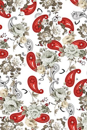 清新优雅印花华亿平台图片