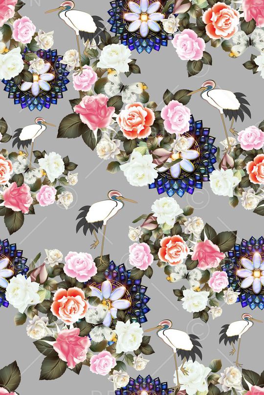 中国风印花华亿平台图片