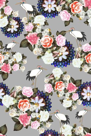 中国风印花华亿平台图片