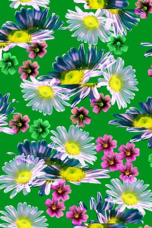 水彩花卉印花华亿平台图片