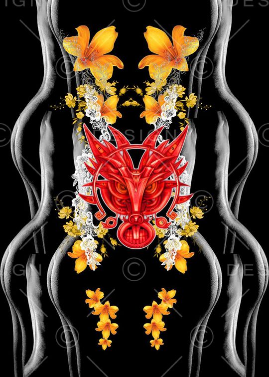 现代主义印花华亿平台图片