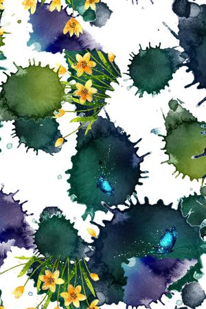 清新印花华亿平台图片