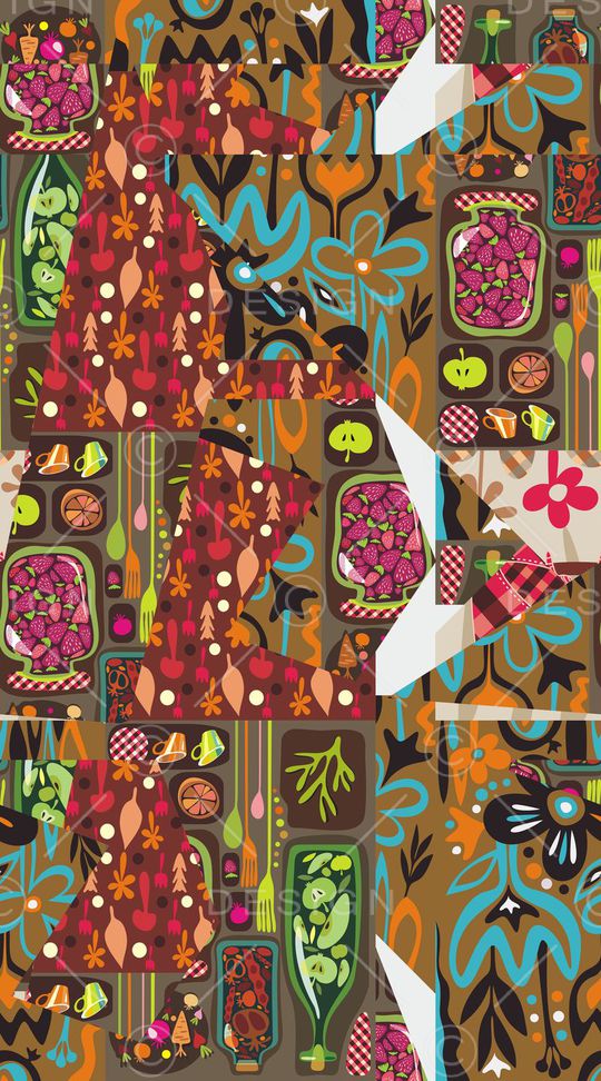 抽象印花华亿平台图片