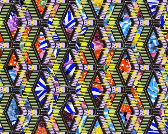 几何印花华亿平台图片