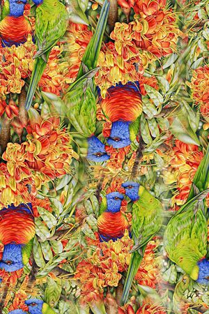 抽象印花华亿平台图片