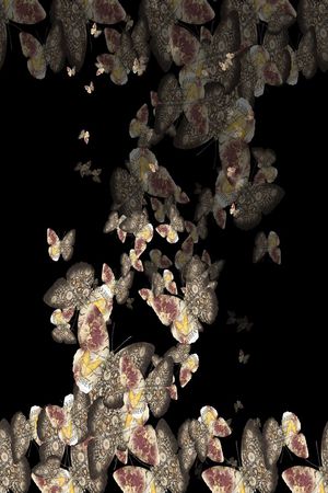 蝴蝶印花华亿平台图片