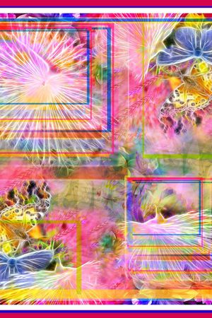 抽象印花华亿平台图片